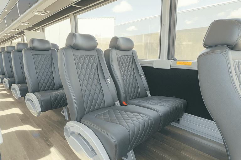 interior of Charter Bus Rental Manhattan charter bus